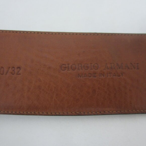 Giorgio Armani Womens S Black Genuine Crocodile Leather Belt   26\